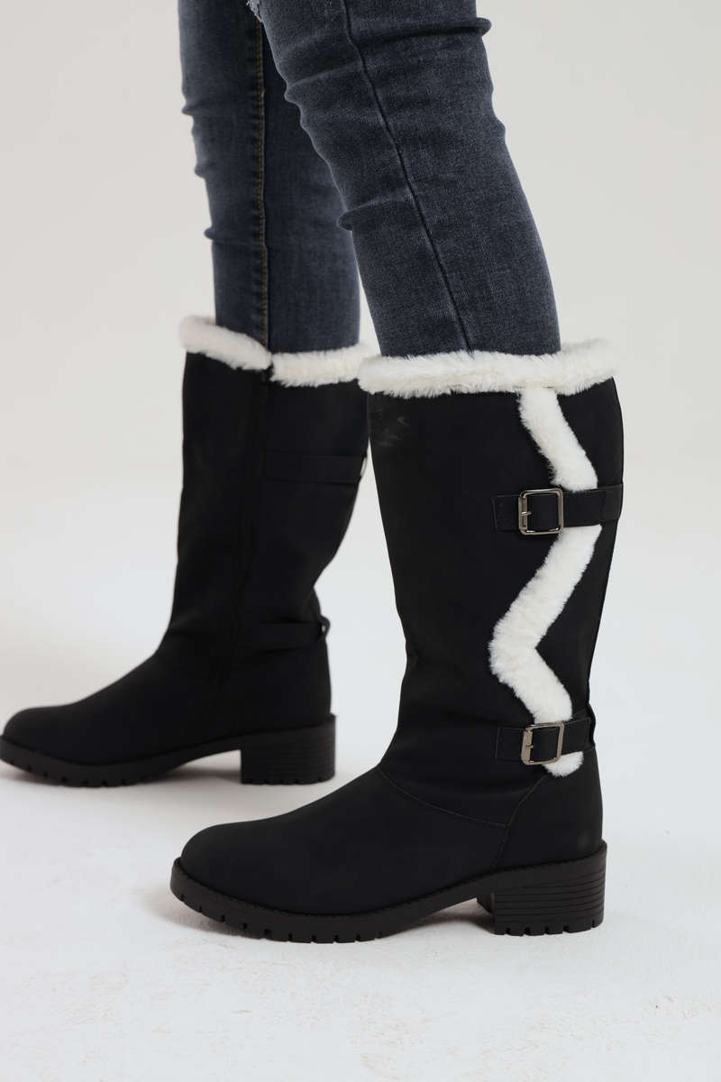 Ladies Suede Winter Boots