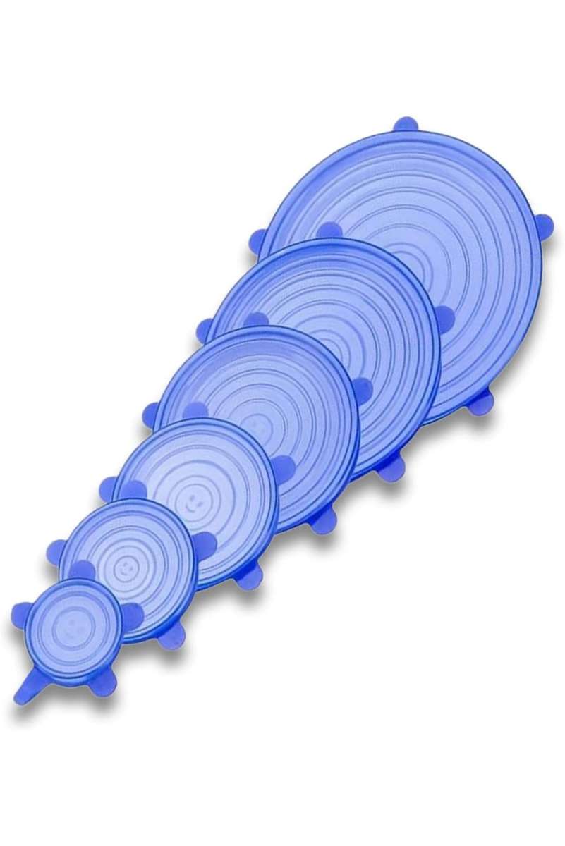 6 Pcs Silicone Stretch Food & Storage Covers