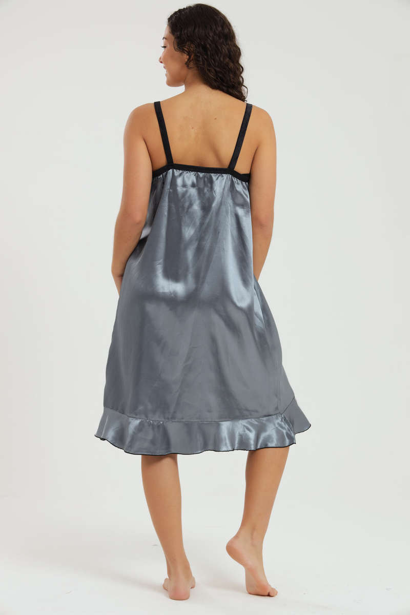 Alexander Long Satin Nightgown Chemise