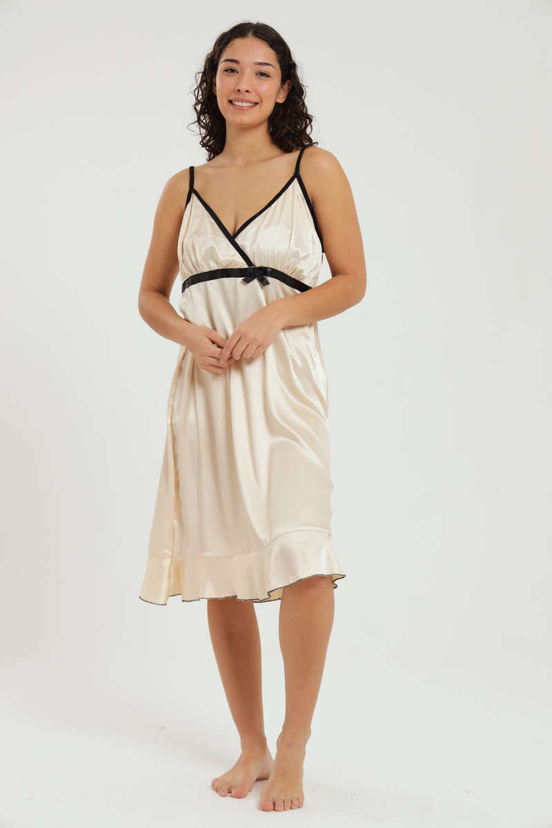 Alexander Long Satin Nightgown Chemise