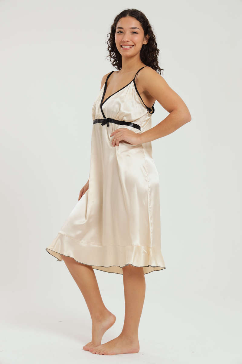 Alexander Long Satin Nightgown Chemise