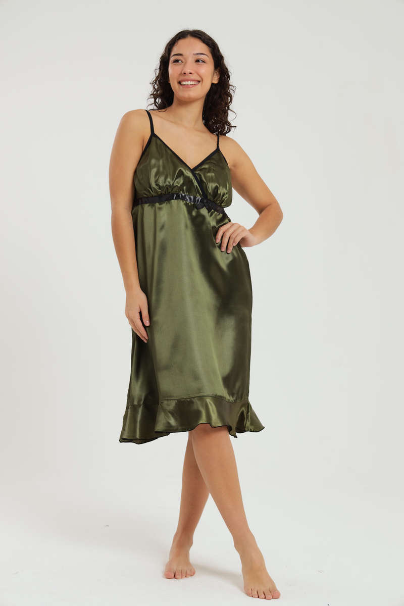 Alexander Long Satin Nightgown Chemise