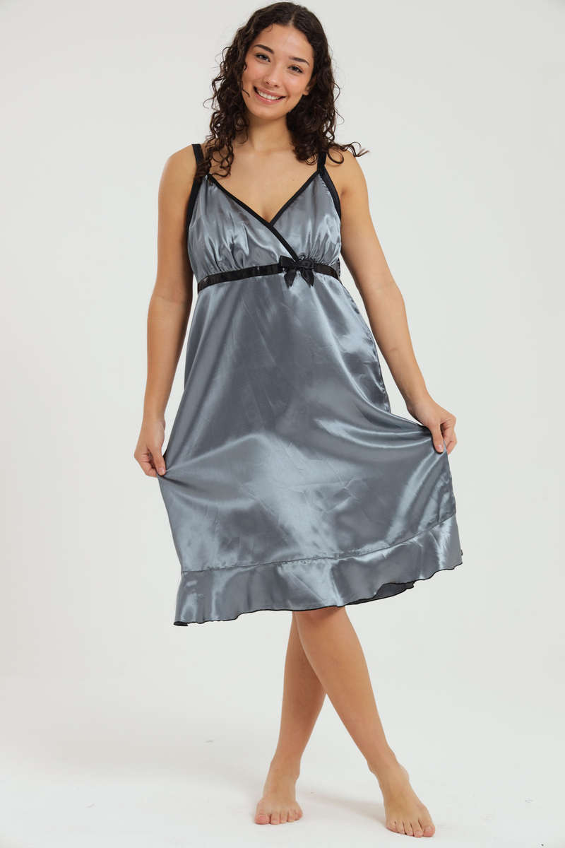 Alexander Long Satin Nightgown Chemise