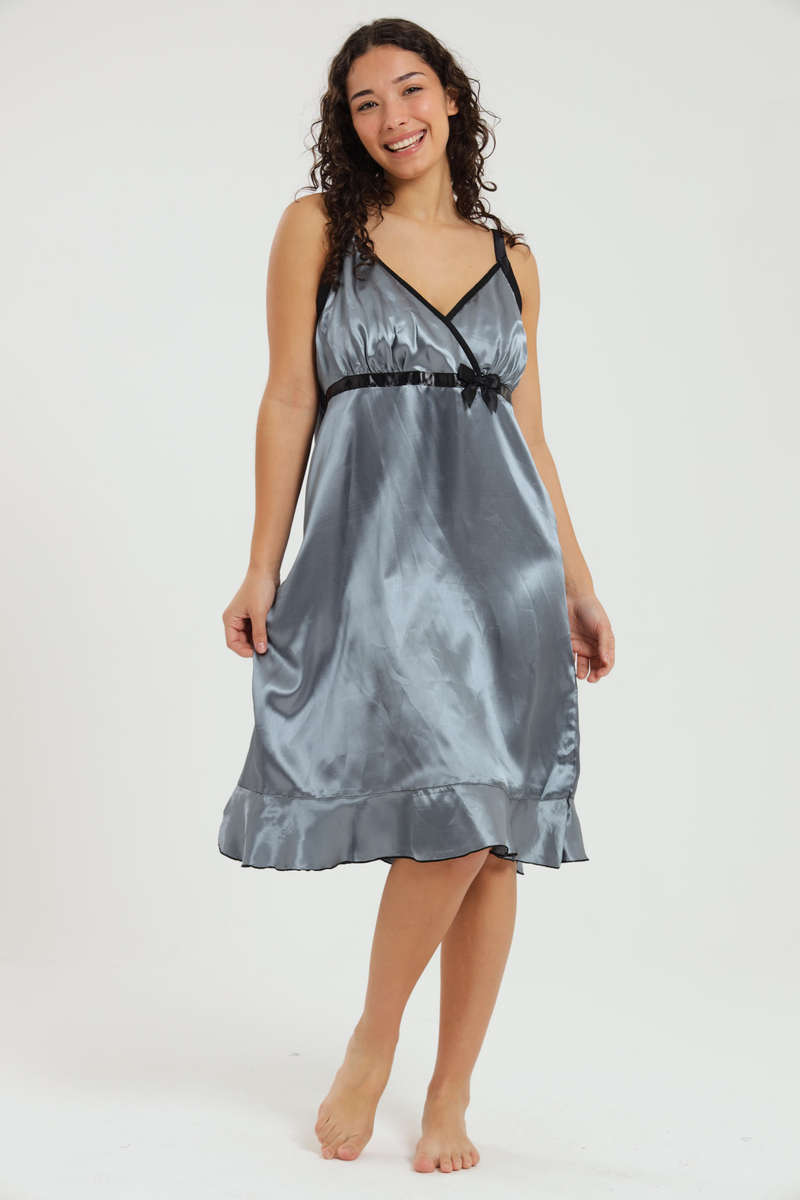Alexander Long Satin Nightgown Chemise