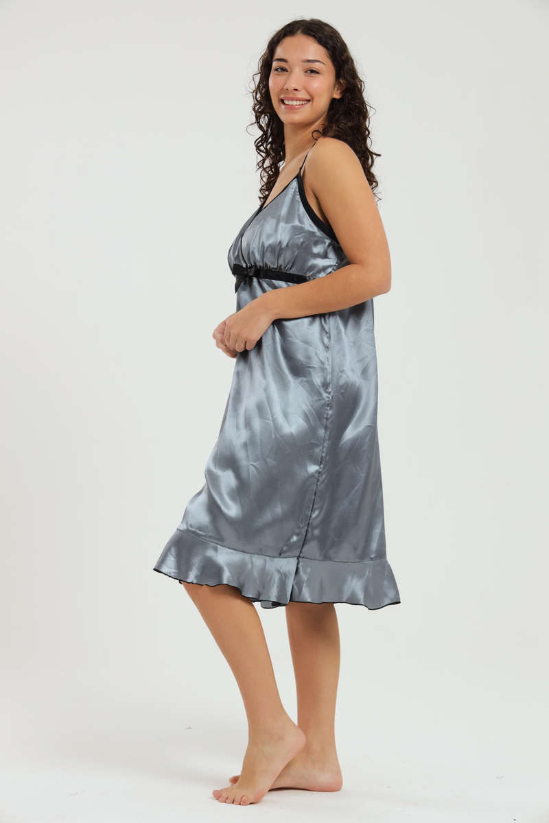 Alexander Long Satin Nightgown Chemise