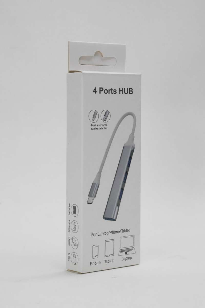 Type C To USB 4 Port Hub