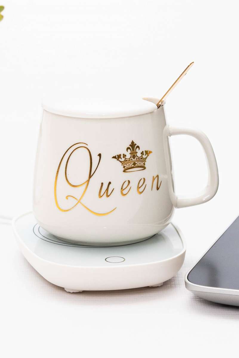 Smart Ceramic Coffee Warming Coaster 4 Piece Heated Mug Set