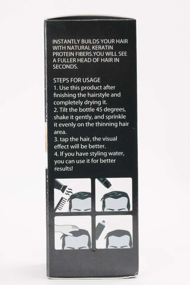 Thick Fiber Hair Building Fibers For Thinning and Fine Black Hair