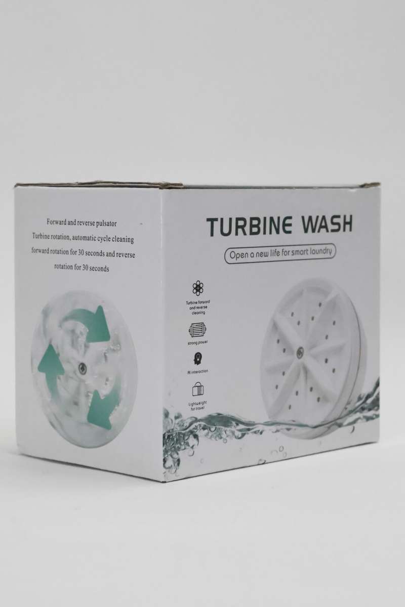 Ultrasonic Turbo Travel Portable Mini Washing Machine USB 60W