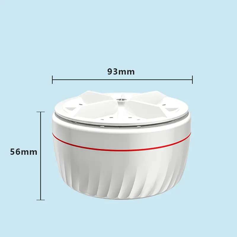 Ultrasonic Turbo Travel Portable Mini Washing Machine USB 60W