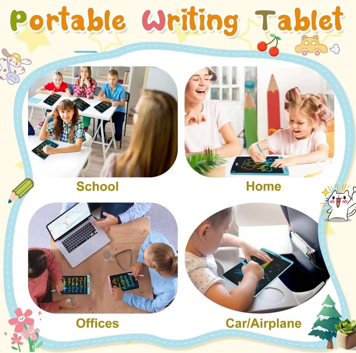 LCD Writing Tablet, Electronic Drawing Writing Board For Kids