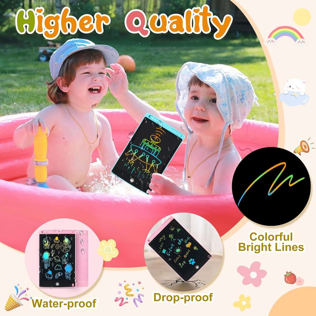 LCD Writing Tablet, Electronic Drawing Writing Board For Kids