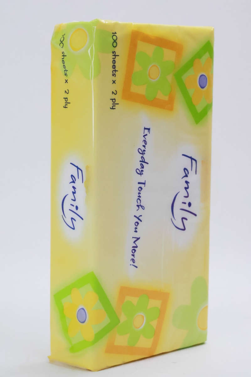 2-Ply Facial White Tissues 100 Tissues