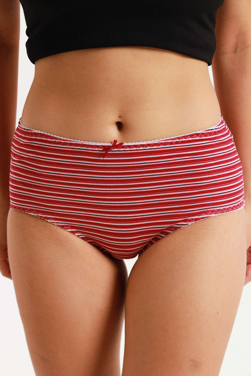 Ladies Fantasy 3 Pack Cotton Spandex Everyday Brief Panties