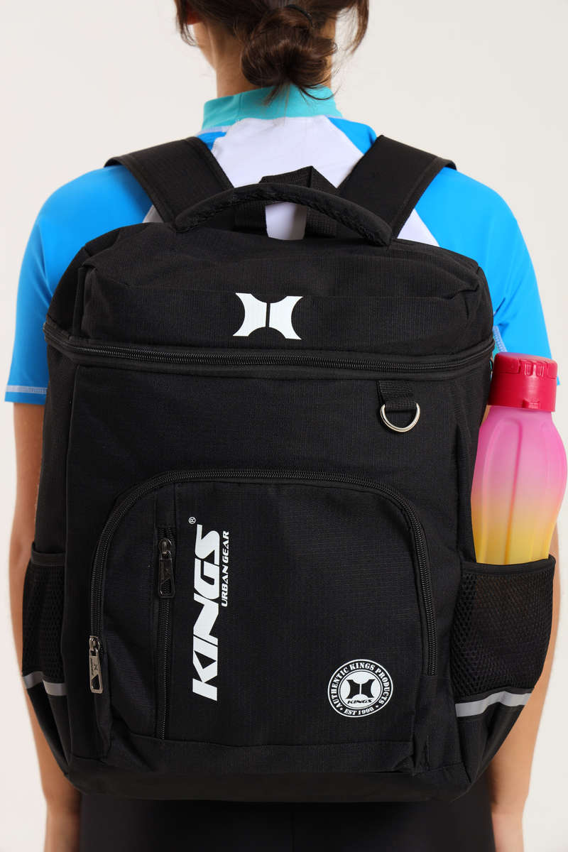 Kings Travel Backpack School Bag With Multiple Compartments With Free Water Bottle