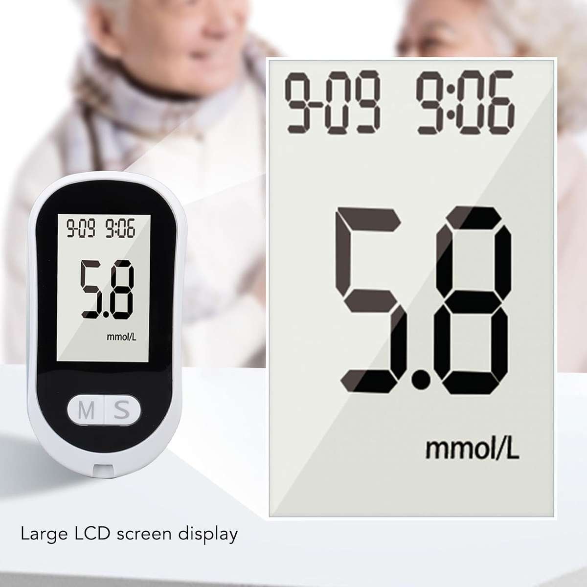 Portable Smart Blood Sugar Glucose Monitor Kit