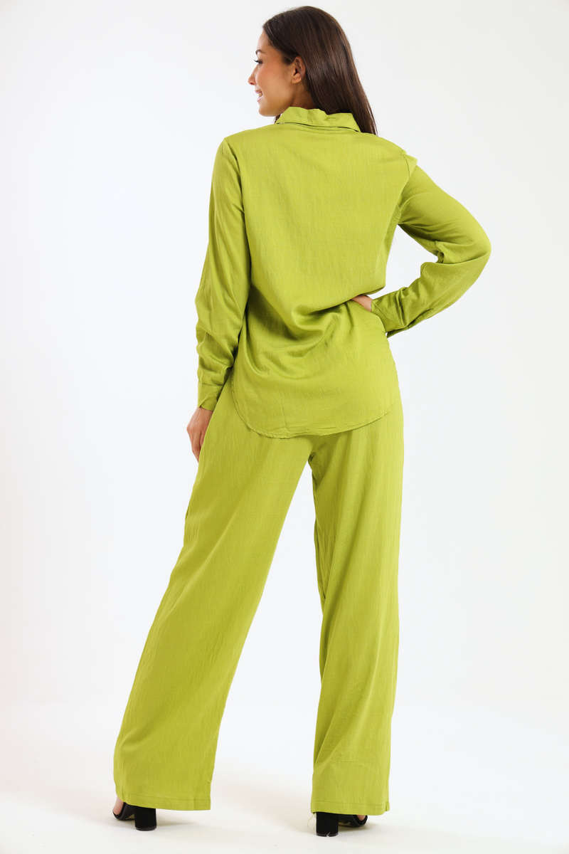 Essential Linen-Blend Relaxed Pant &amp; Shirt Set