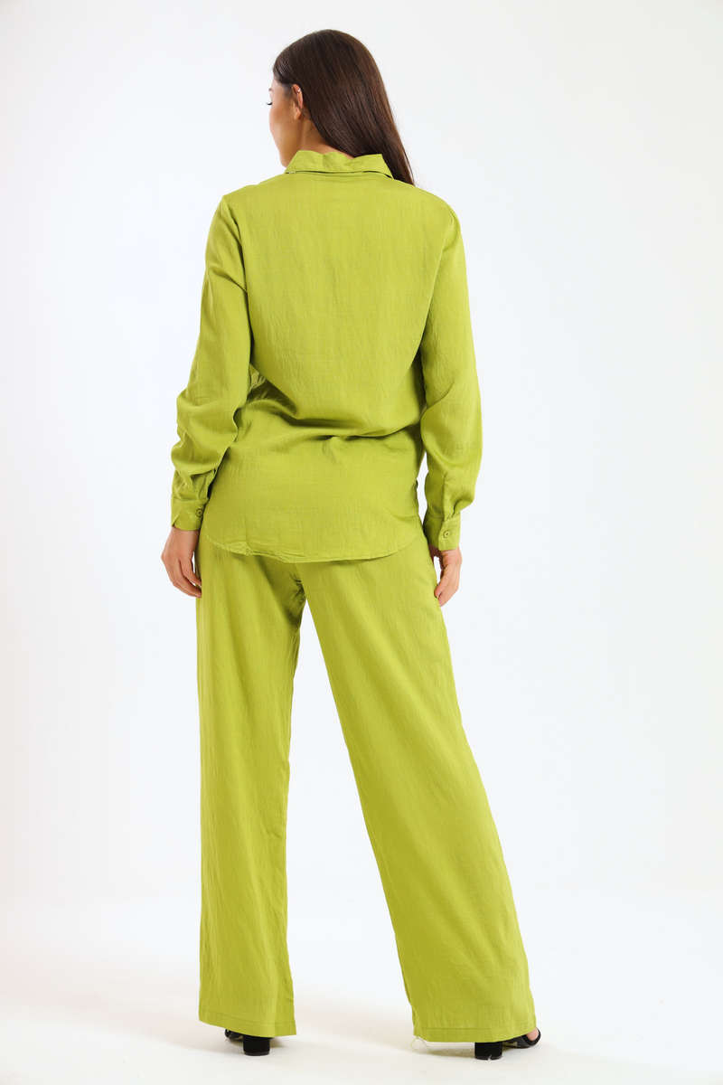 Essential Linen-Blend Relaxed Pant &amp; Shirt Set