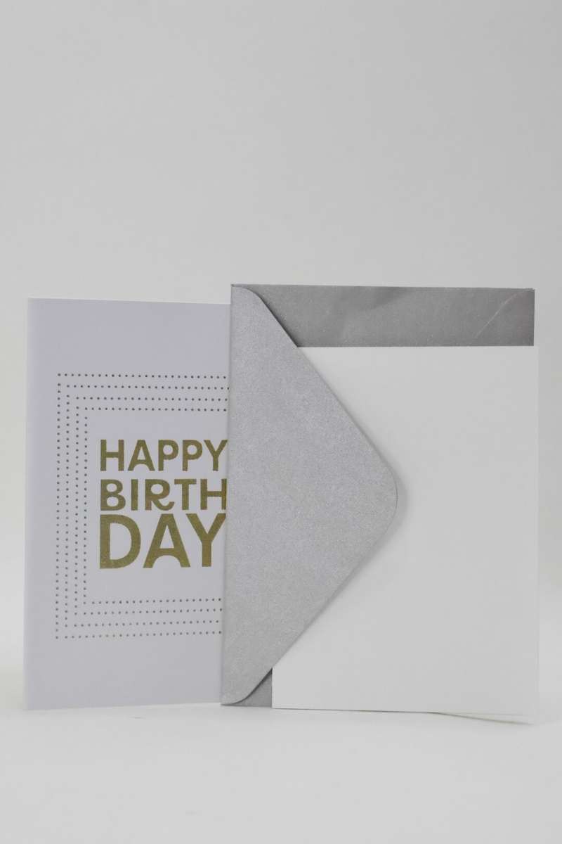Happy Birthday Gift Card 12cm x 8cm
