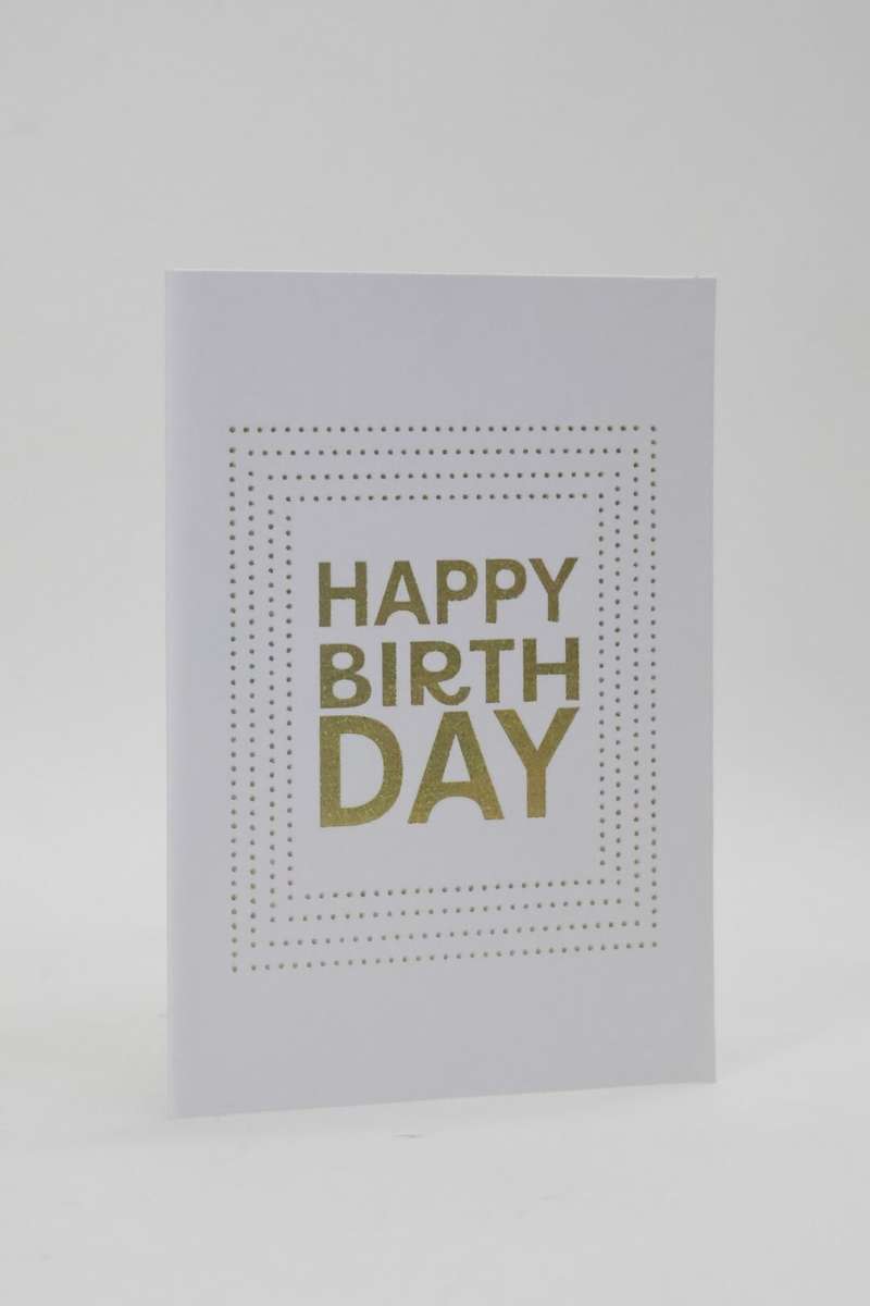 Happy Birthday Gift Card 12cm x 8cm