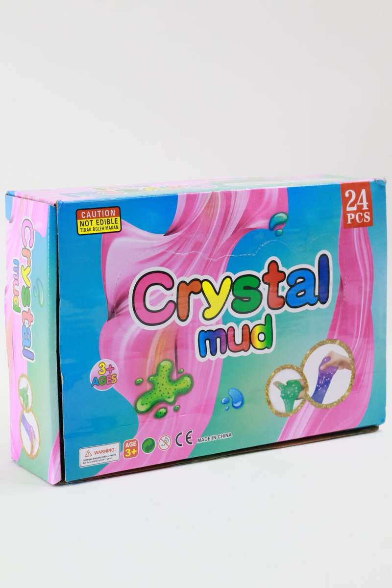 Magic Mini Crystal Mud Slime - Assorted Colours - Pack Of 5