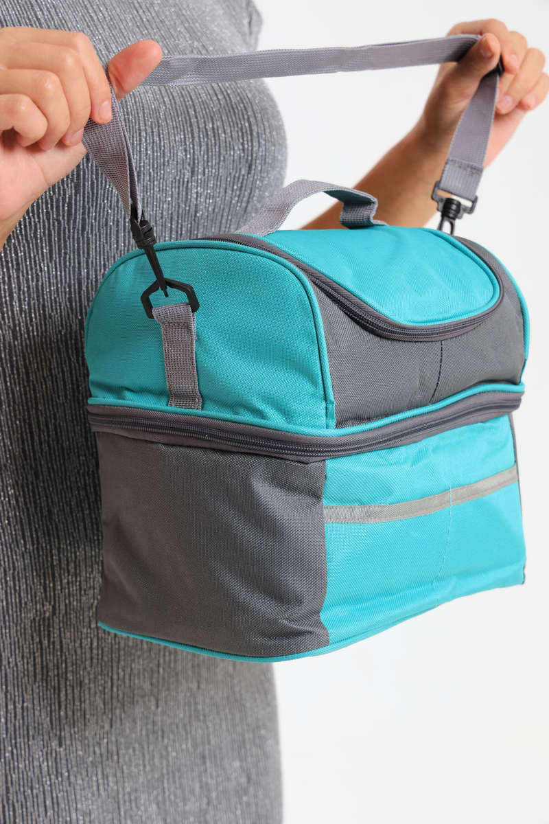 Senza® Premium Large Capacity Double Decker Thermal Insulated Cooler Bag Lunch Bag