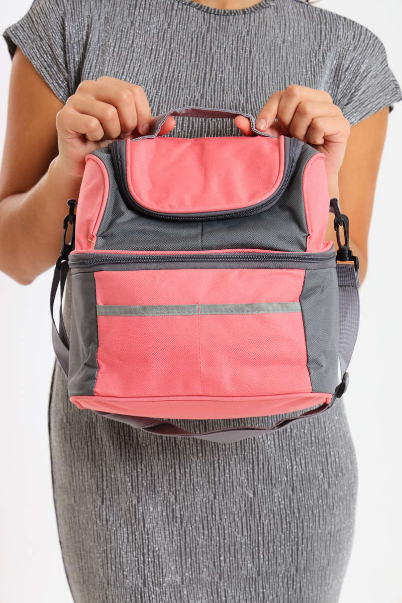 Senza® Premium Large Capacity Double Decker Thermal Insulated Cooler Bag Lunch Bag