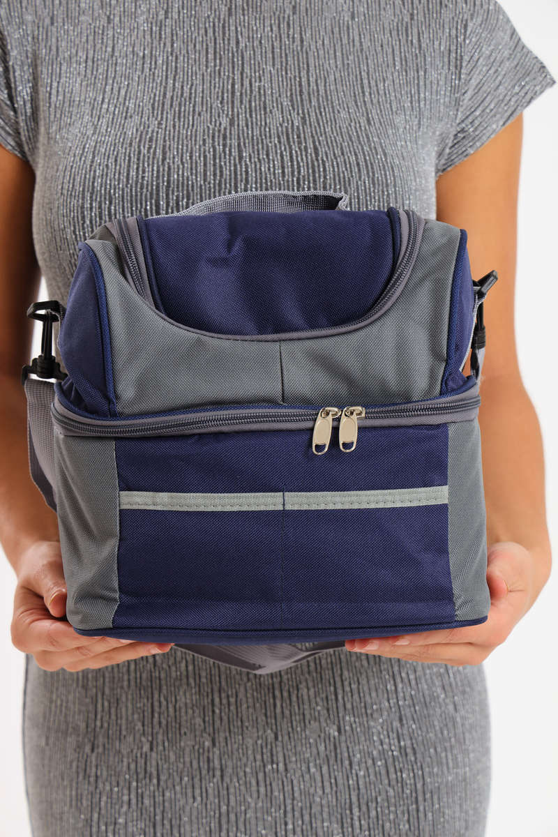 Senza® Premium Large Capacity Double Decker Thermal Insulated Cooler Bag Lunch Bag