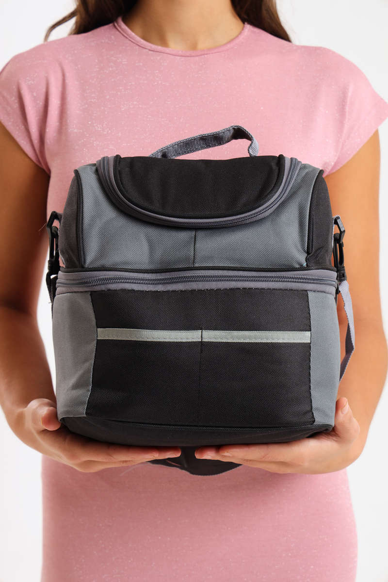 Senza® Premium Large Capacity Double Decker Thermal Insulated Cooler Bag Lunch Bag