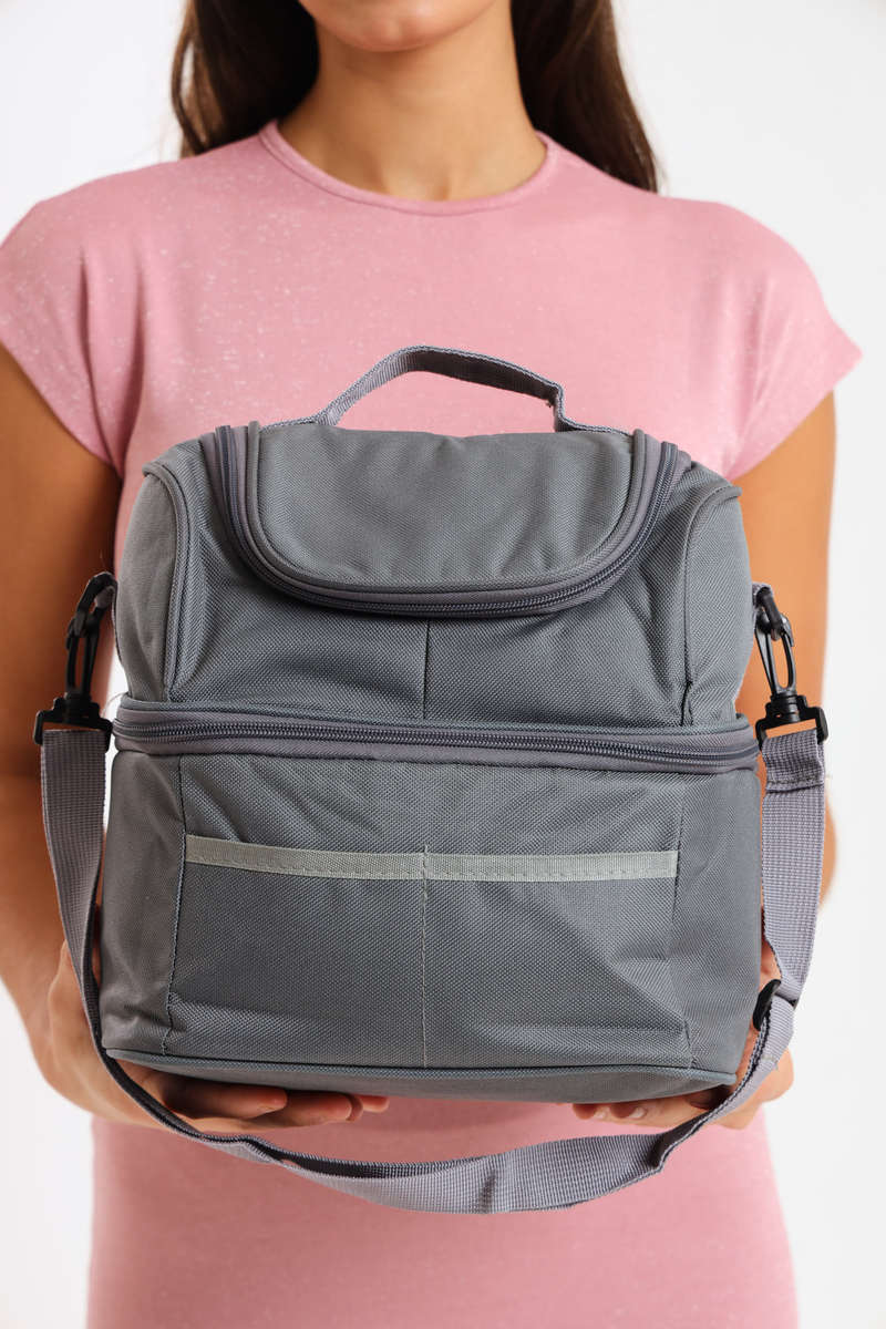 Senza® Premium Large Capacity Double Decker Thermal Insulated Cooler Bag Lunch Bag