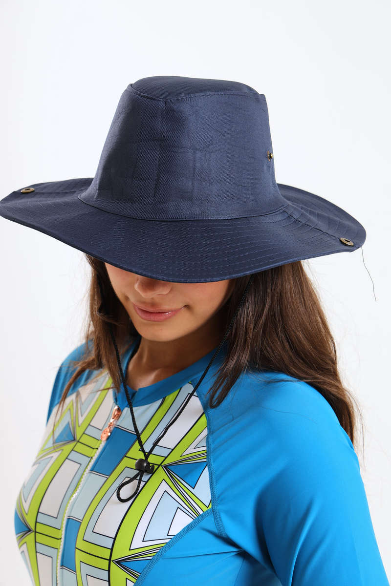 Senza® Summer Sun Beach Hat With Drawstring Full Cover
