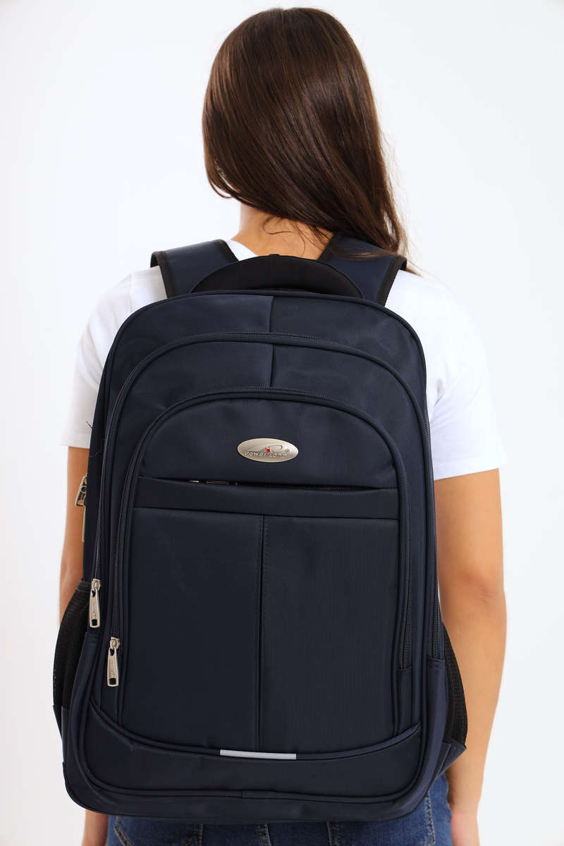 Powerland Laptop Backpack or School Bag with Multiple Compartments Navy XL