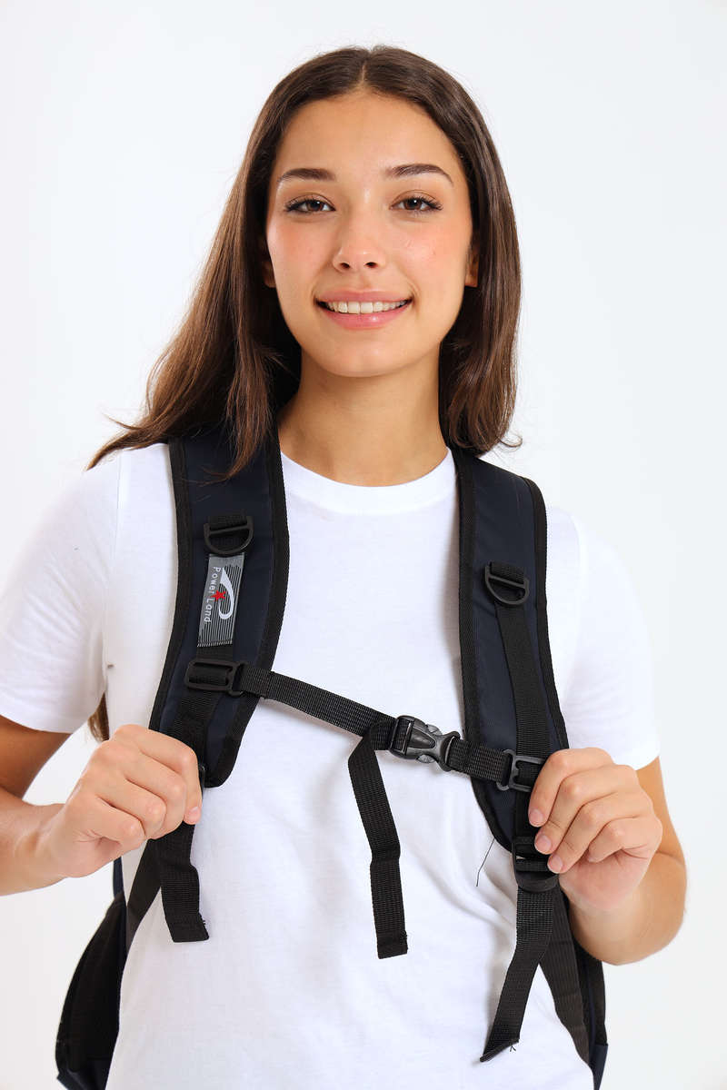 Powerland Laptop Backpack or School Bag with Multiple Compartments Navy XL