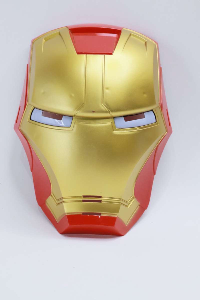 Spiderman Or Iron Man Light Up Face Mask Shield