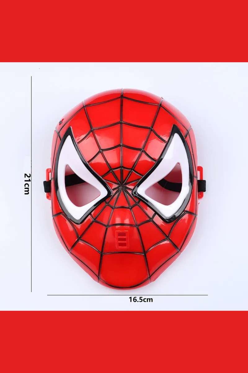 Spiderman Or Iron Man Light Up Face Mask Shield