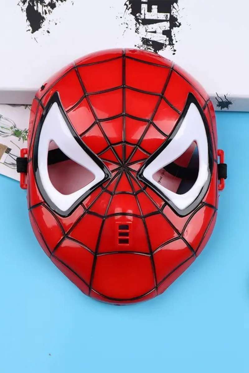 Spiderman Or Iron Man Light Up Face Mask Shield