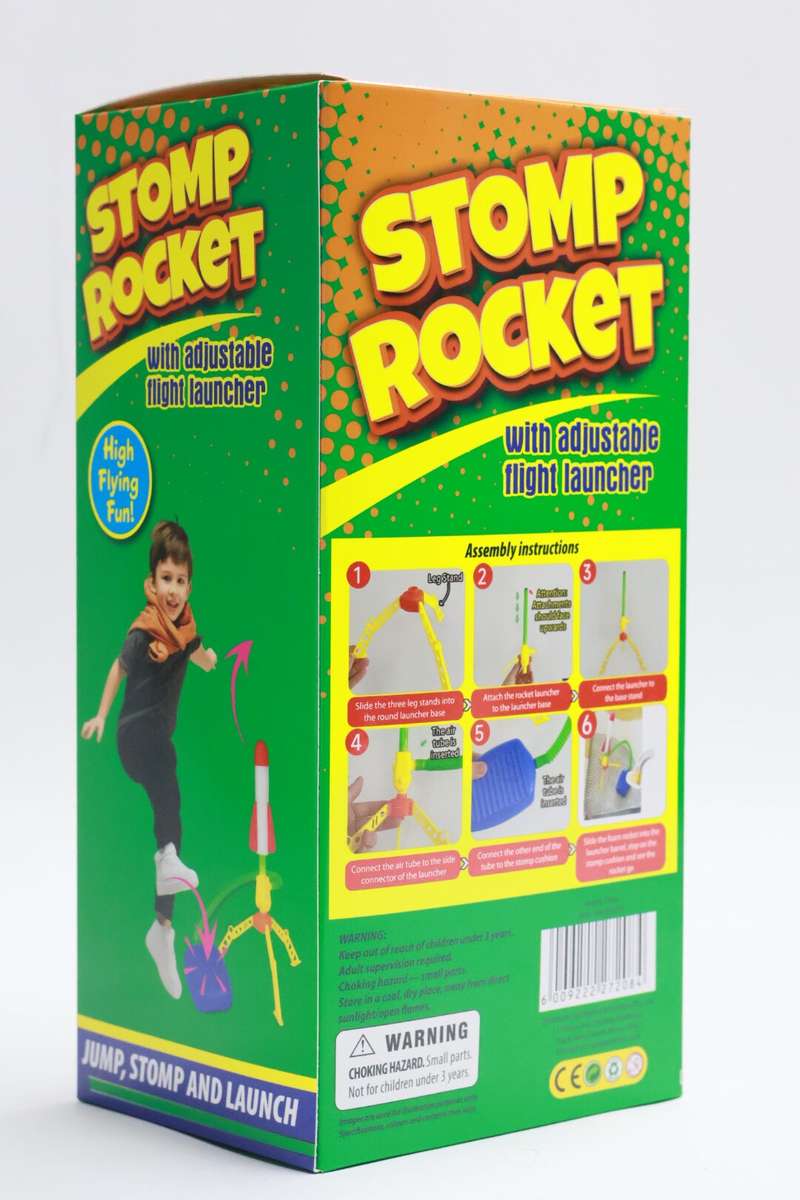 Stomp Rocket with Adjustable Flight Launcher