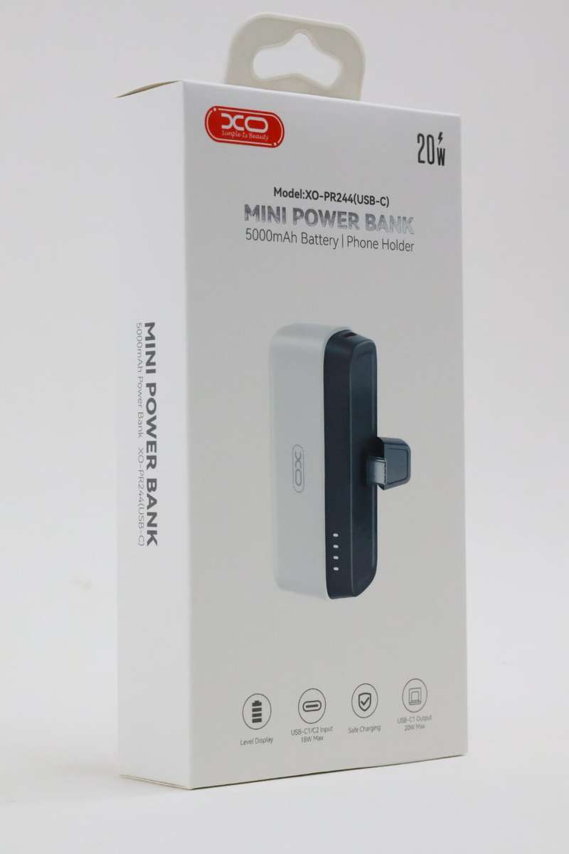 XO-PR244 Type-C Mini Direct Pocket Power Bank 20w