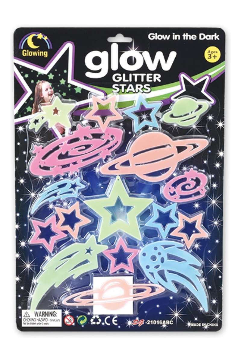 Senza® 16 Piece Galaxy Glow In The Dark Stick On