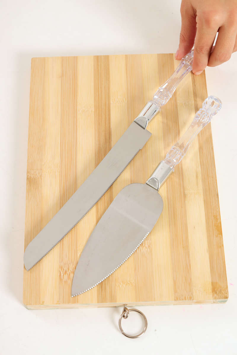 Knife &amp; Cake Lifter 2 Piece Stainless Steel Set