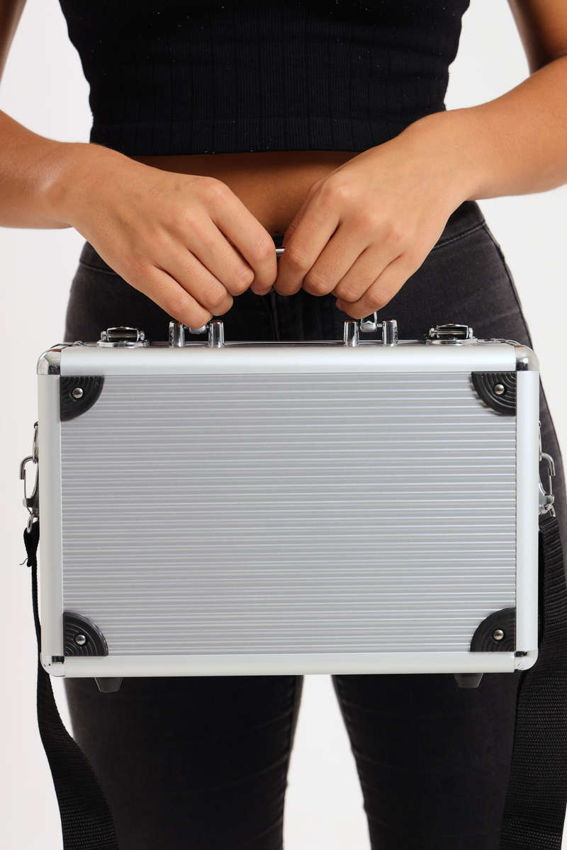 Senza® Aluminium Storage Multifunctional Cosmetics Makeup Case XL