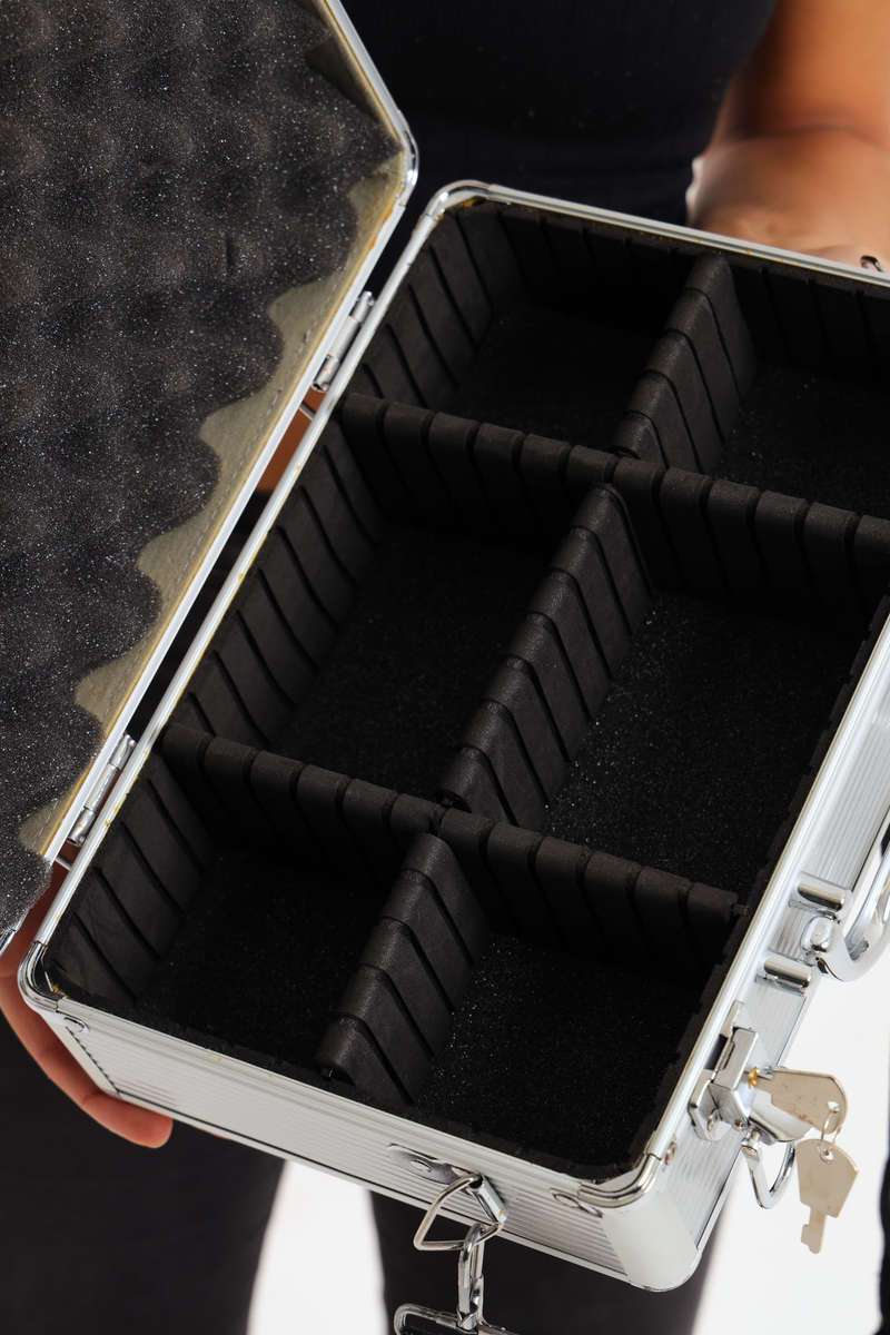 Senza® Aluminium Storage Multifunctional Cosmetics Makeup Case XL