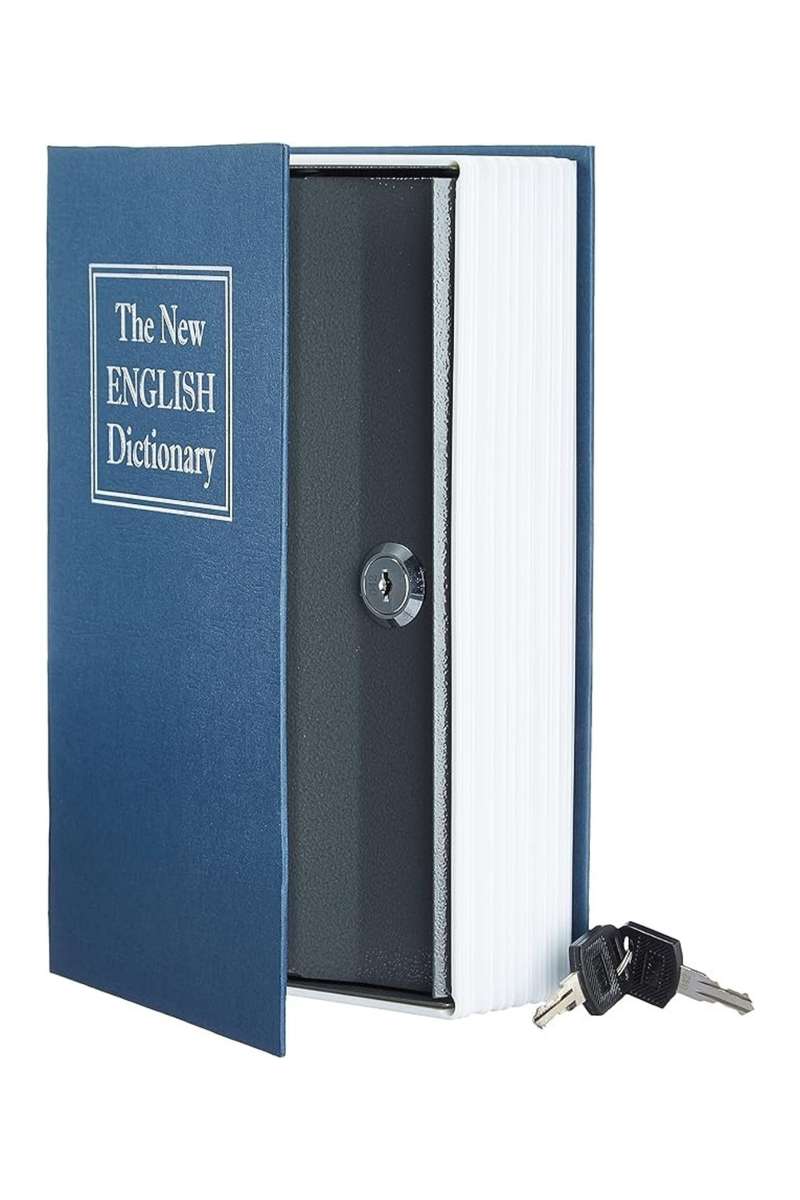 Portable Metal Dictionary Safe Box