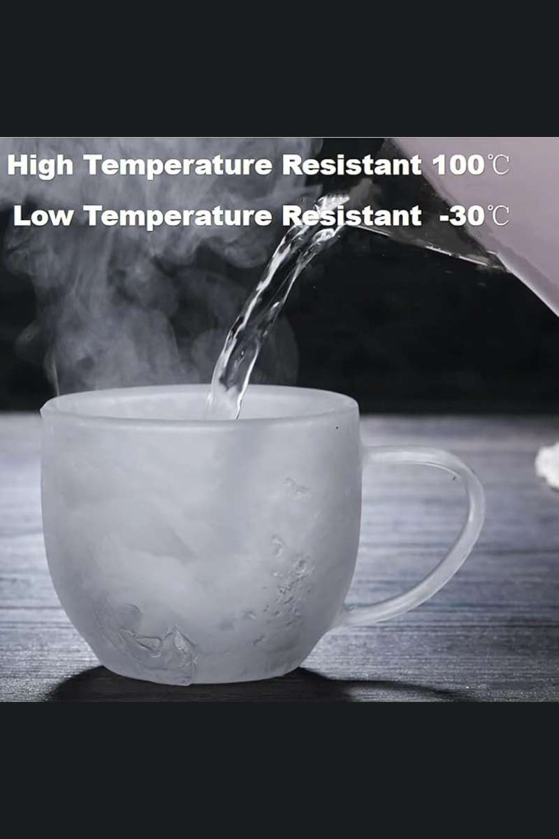 Senza® 2x 250ml Double Wall Coffee Glass with Handle