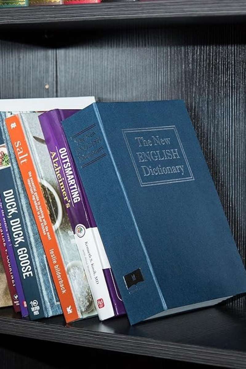 Portable Metal Dictionary Safe Box