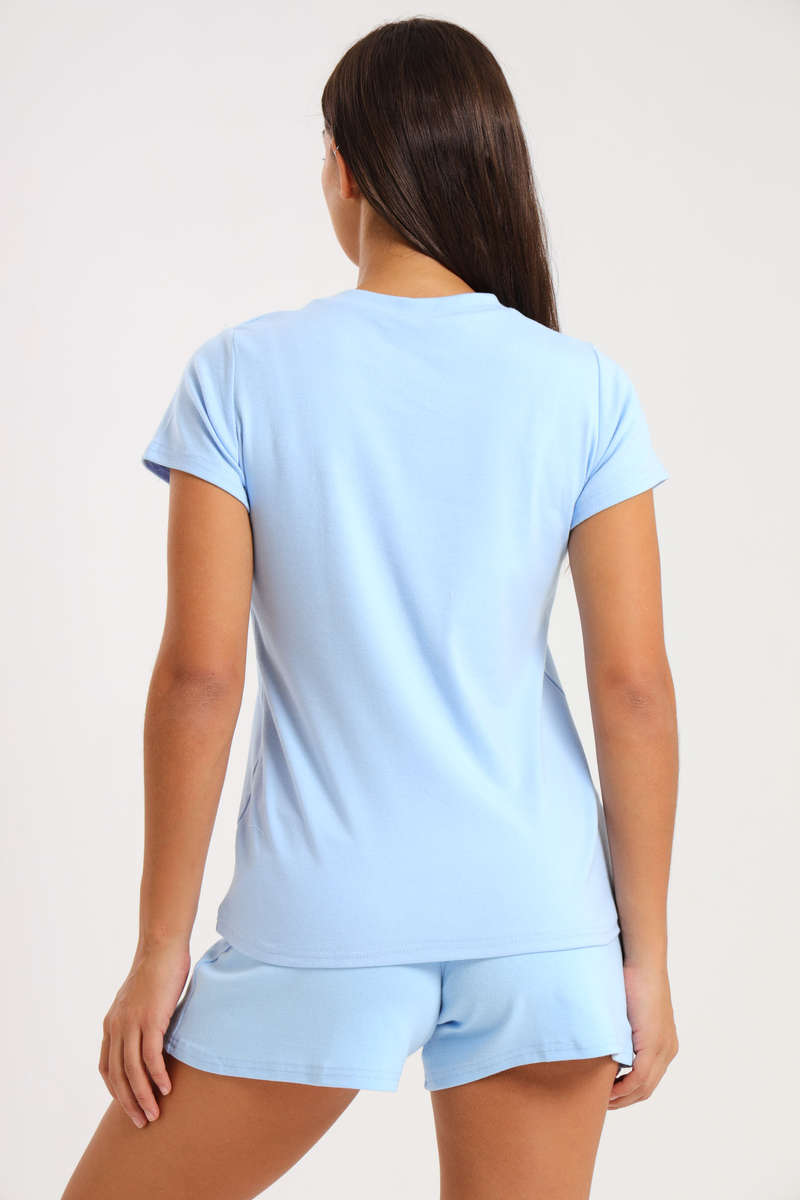 Ladies Shorty Pyjama 2 Piece Set