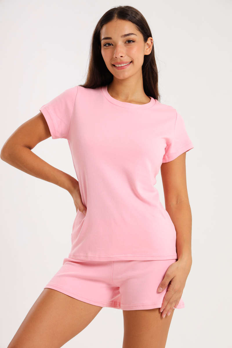 Ladies Shorty Pyjama 2 Piece Set