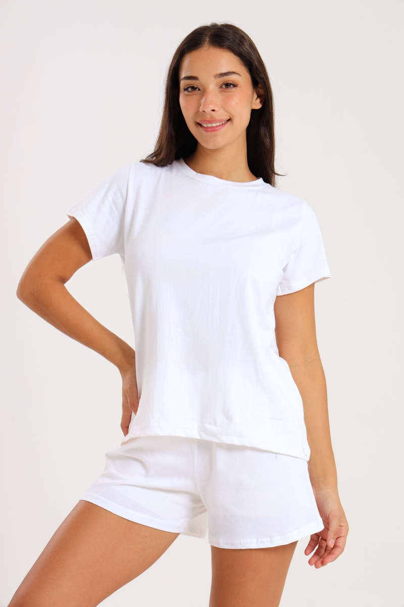 Ladies Shorty Pyjama 2 Piece Set