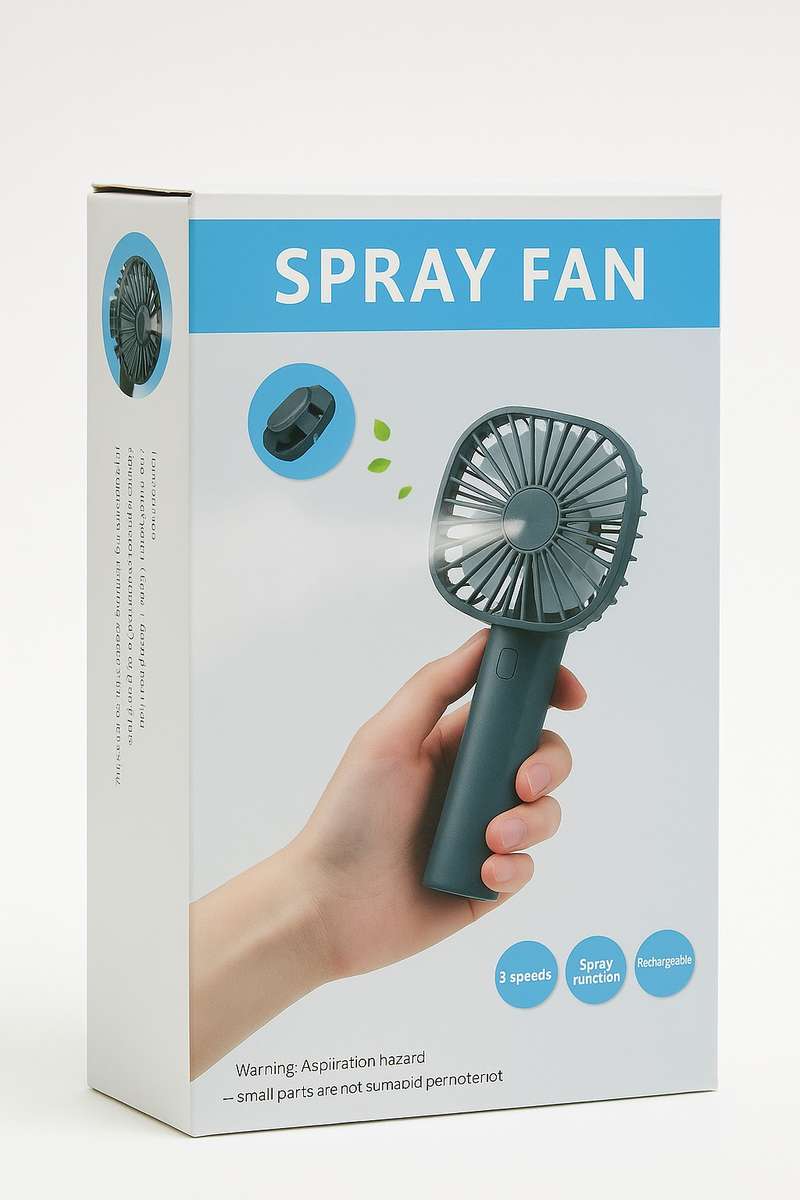 Rechargeable Handheld Misting Fan