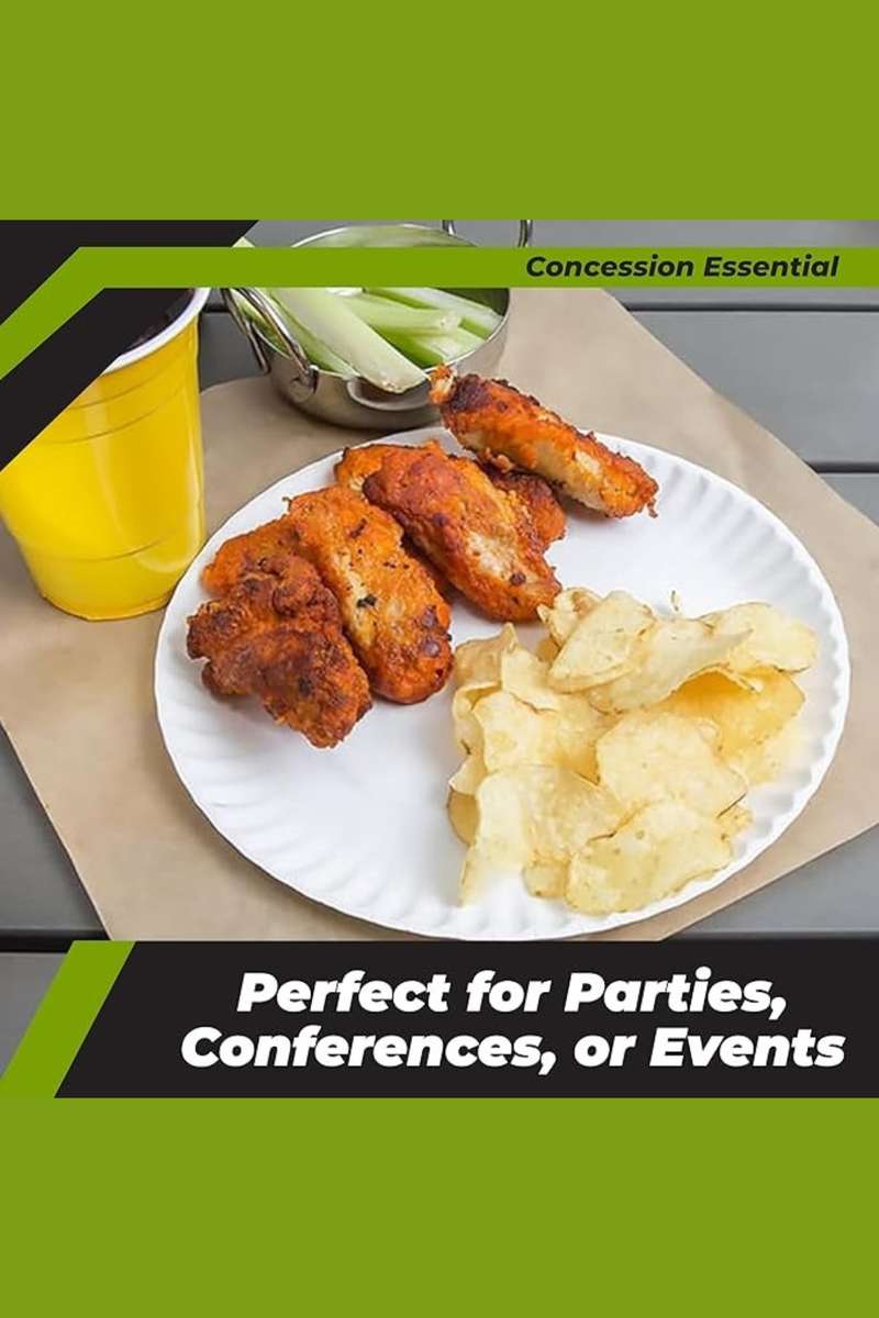 Senza® 100 Pcs Premium Disposable Paper Plates